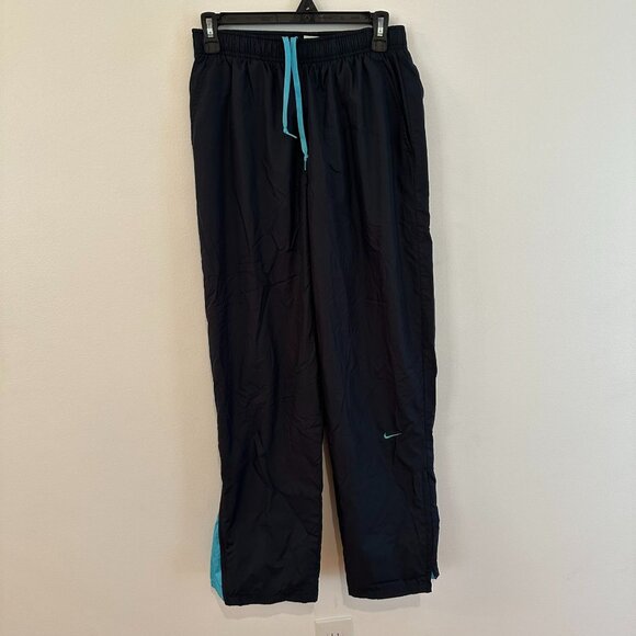 NIKE WOMENS SPORTSWEAR MID-RISE TEAL AND BLACK JOGGERS SIZE M - Picture 4 of 8